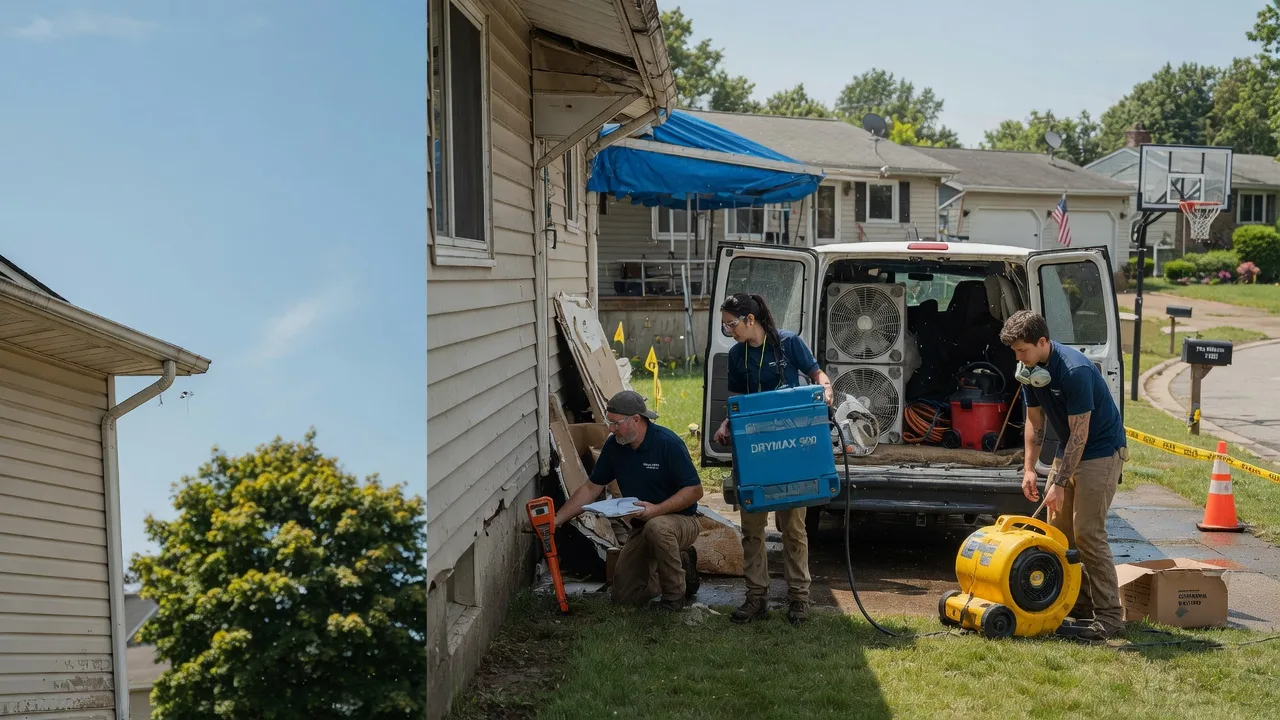 Ceiling Leak Cleanup in Long Island, KS near me